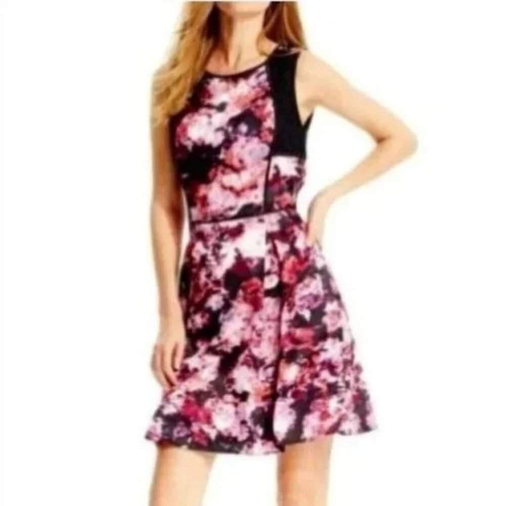 Robert Rodriguez Erika Printed Abstract Fit & Flare A-Line Dress P4472